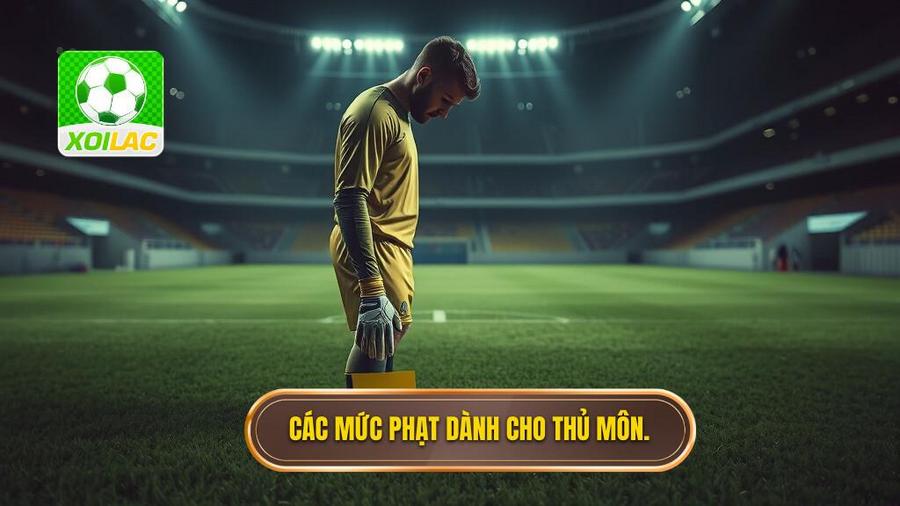 3. Các mức phạt dành cho thủ môn.